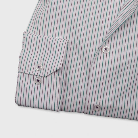 SEA GREEN STRIPE SHIRT