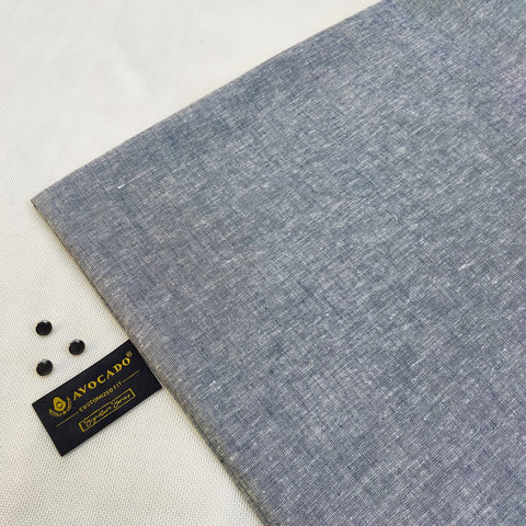 Dark Grey Irish kameez shalwar Fabric with Buttons & label