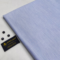 Dull Blue Cross Lining Textured Kameez Shalwar Fabric
