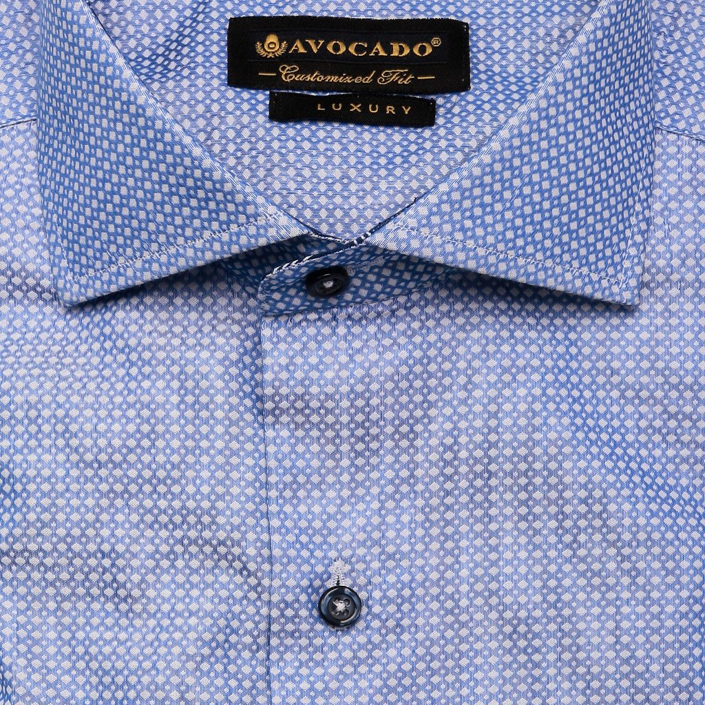 LIGHT BLUE JACQUARD SHIRT