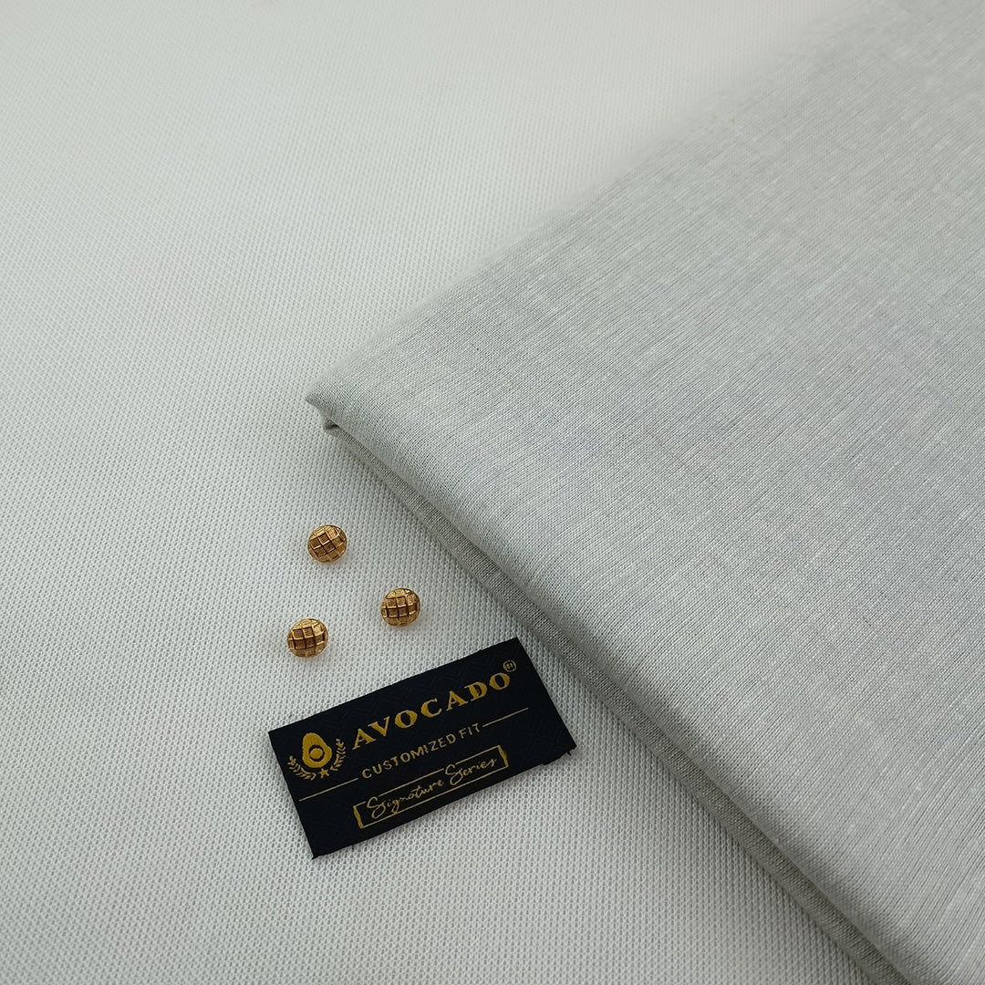 Ligth rust irish kameez shalwar Fabric with Buttons & label