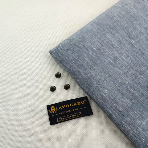 Teal Irish kameez shalwar Fabric with Buttons & label