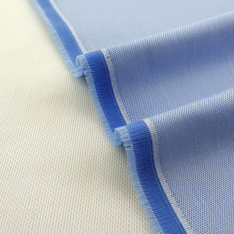 Light blue pin point kameez shalwar Fabric with Buttons & label