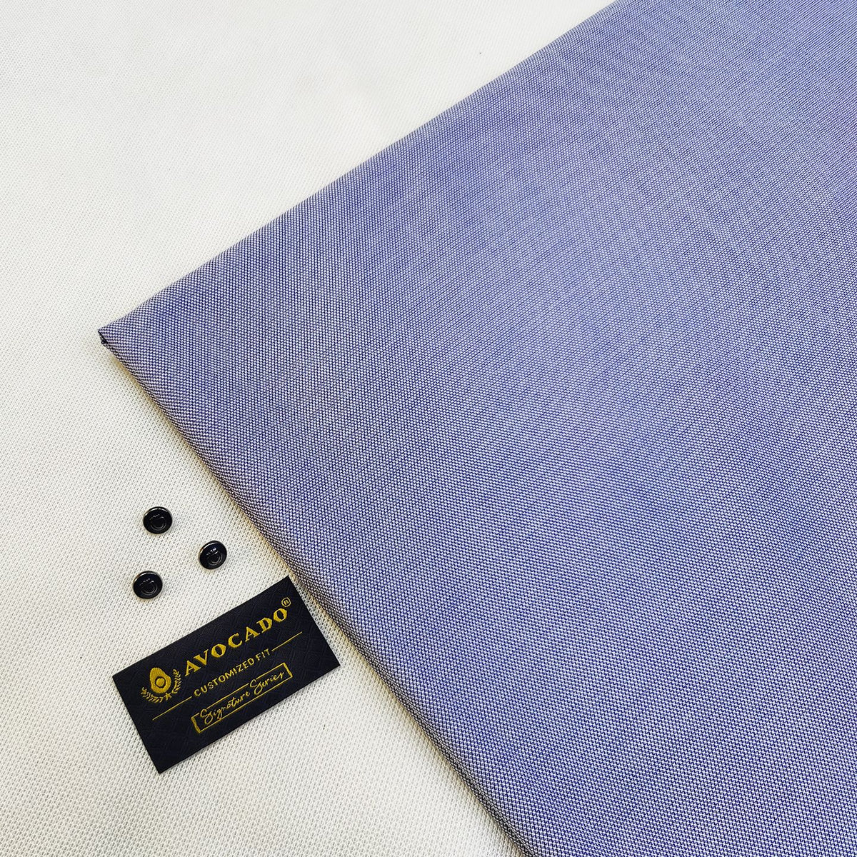 Navy Blue Texture kameez shalwar Fabric with Buttons & label
