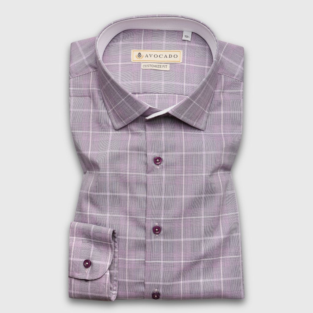 DULL PURPLE DESIGNER SHIRT