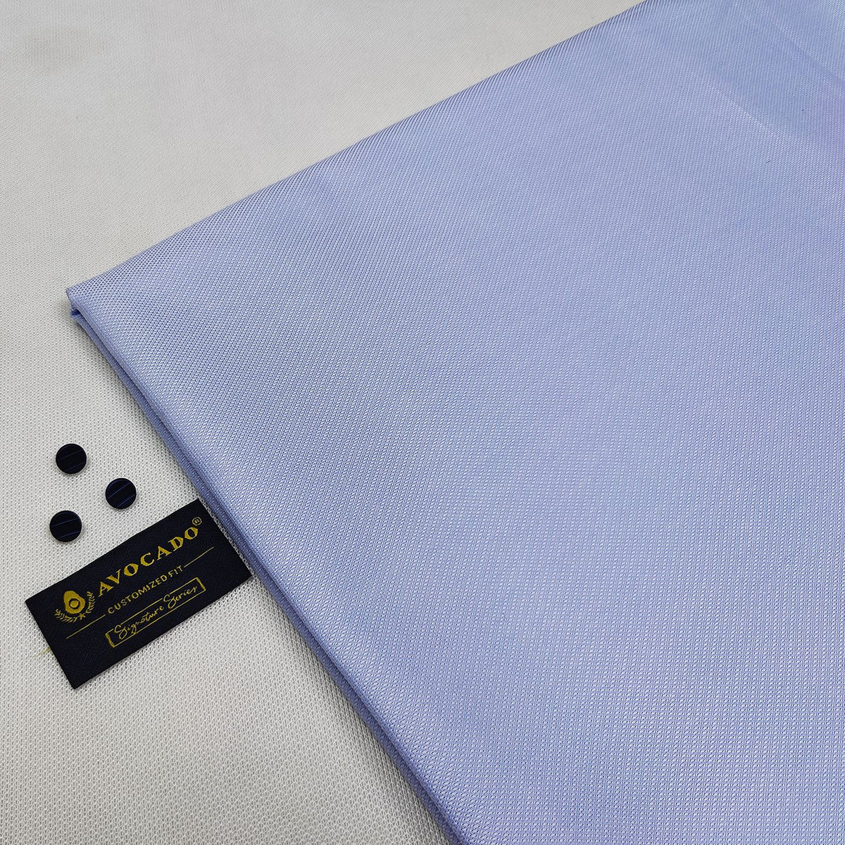 Sky Blue Shemray Cross Texture kameez shalwar Fabric with Buttons & label