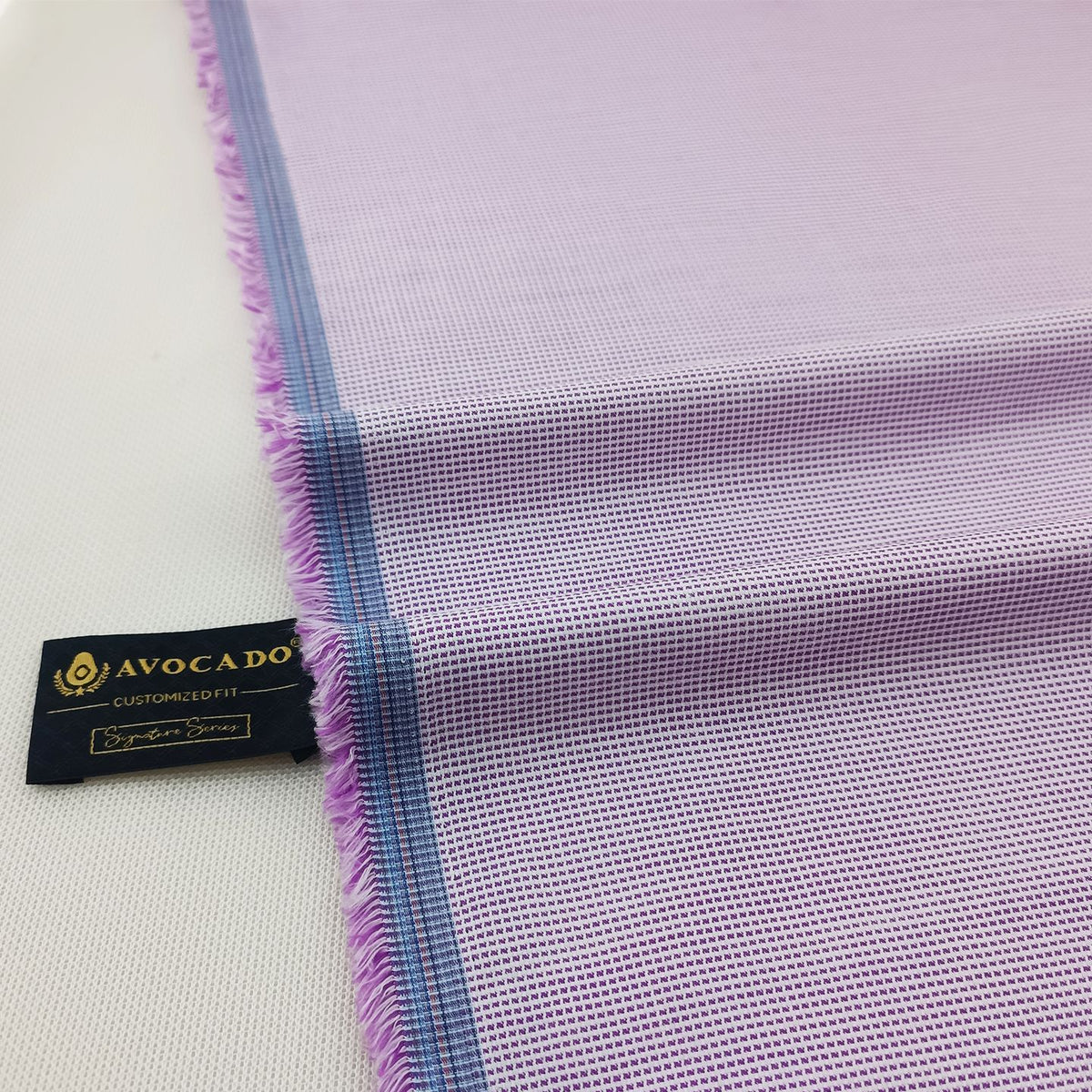 Light Purple & Dark Dotted Texture Unstiched Shirt Fabric